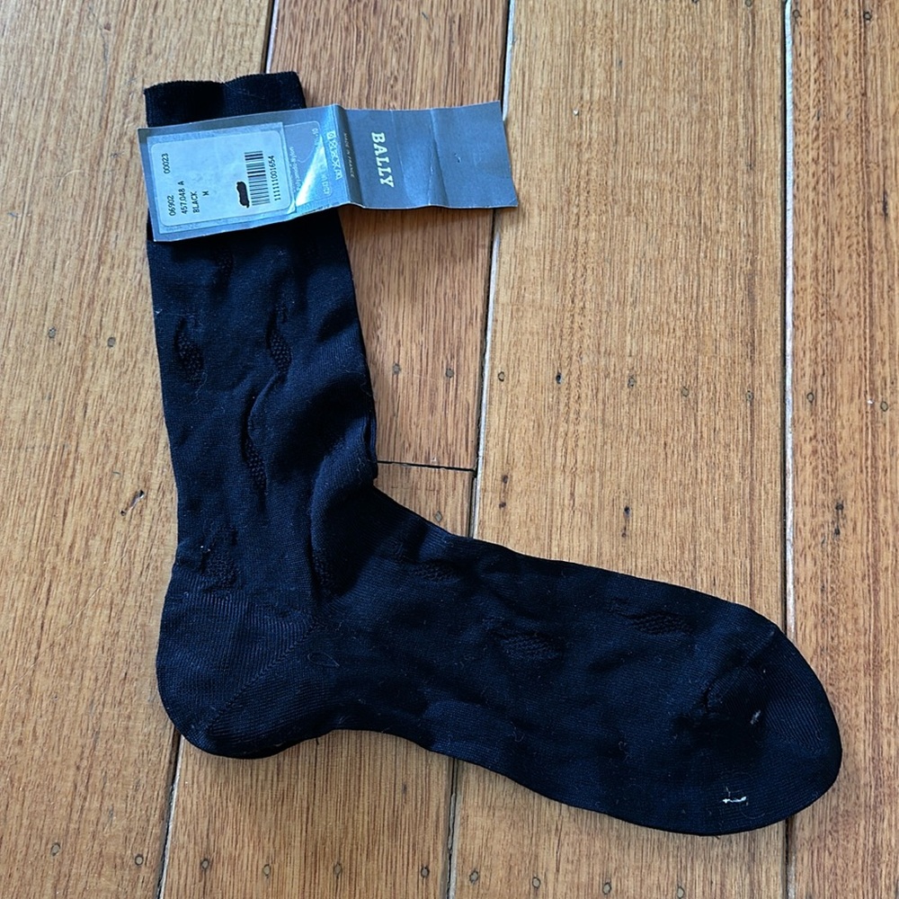 Bally Men’s Black Dress Socks Size Med